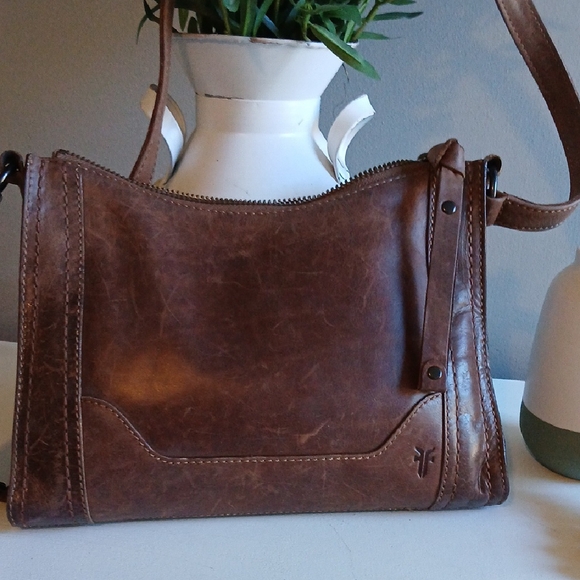 Frye Handbags - Frye Brown Leather Crossbody Bag